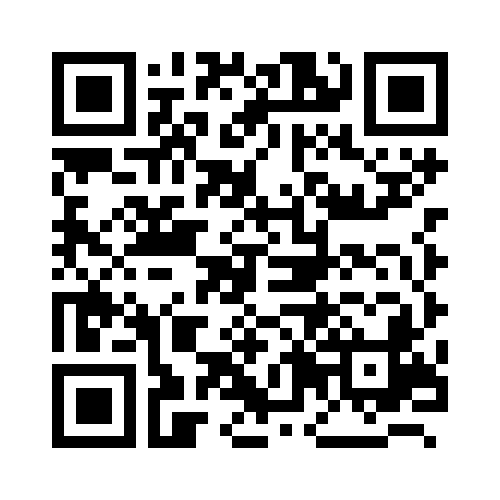 Schwarzer QR-Code auf weißem Hintergrund mit einem modernen, digitalen Design.
